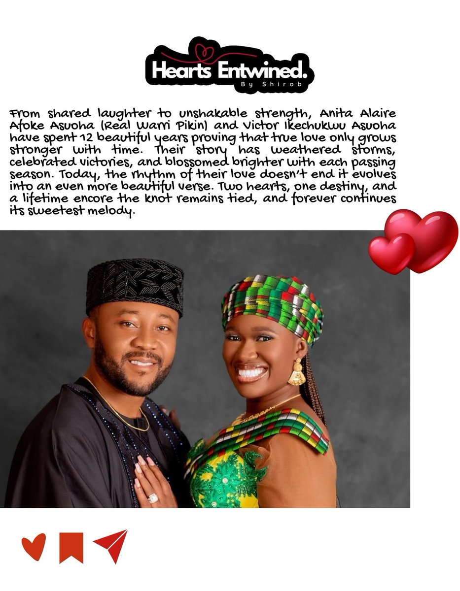HrtsEntByShirob's tweet photo. Big Love continues between Anita Asuoha and Victor Ikechukwu.

Throwback gives an inspiring cover! https://t.co/x9il9GGdv3