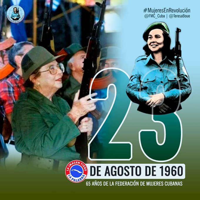 Viva la mujer cubana, la   #FMC ha sido una Revolución dentro de la Revolución.65 años y palante Felicidades.
 #UnidosXCuba
#CubaViv
<a href="/MEP_CUBA/">Ministerio de Economía y Planificación de Cuba</a> 
<a href="/AbniaMaria/">Abnia_MEP 🇨🇺</a> 
<a href="/SNTAP3/">SNTAP</a>