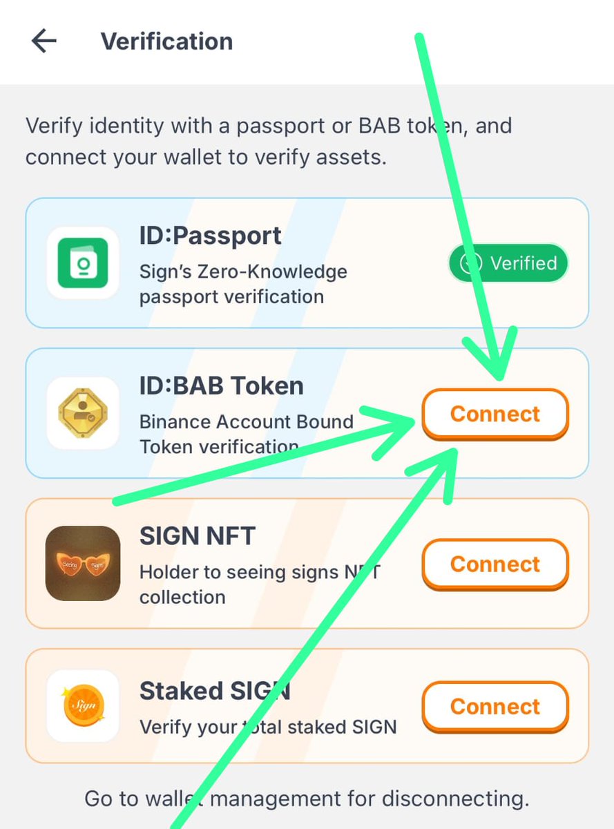 Billibash.sign 🟠 🔱 (@nolabashy) on Twitter photo Big Update from Sign CEO <a href="/realyanxin/">Xin (Shin) Yan 閻欣</a> !
📍BABT (Binance Bound Token )Verification will now serve as a core verification method in the Sign Super App ... on the same level as zk ID Passport verification.
📍 Before:
ID Passport >>> BABT Verification
✅️ Now:
BABT Verification = Big Update from Sign CEO <a href="/realyanxin/">Xin (Shin) Yan 閻欣</a> !
📍BABT (Binance Bound Token )Verification will now serve as a core verification method in the Sign Super App ... on the same level as zk ID Passport verification.
📍 Before:
ID Passport >>> BABT Verification
✅️ Now:
BABT Verification =