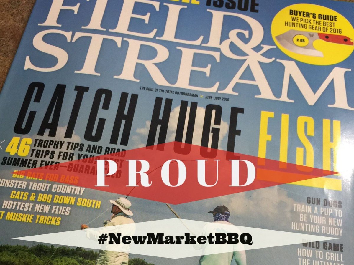 Field &amp; Stream Magazine articles included <a href="/newmarketbbq/">New Market BBQ</a> - so proud!! newmarketbbq.com/fieldandstream…