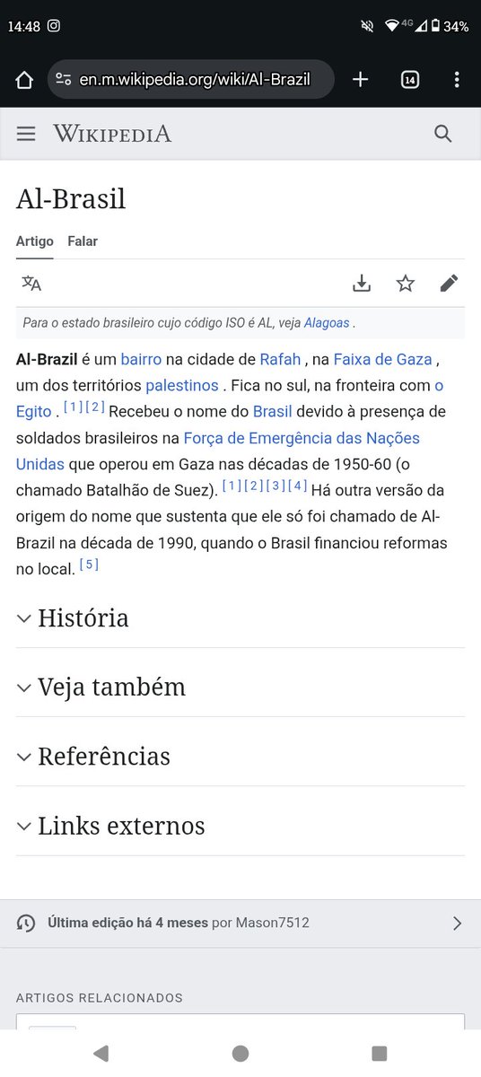 luulasmene's tweet photo. @mmdobal Existe um bairro na cidade de Gaza, Palestina chamado "Al-Brasil" (O Brasil) e em Salvador, BA existe um bairro chamado Palestina https://t.co/xHkFDzlj1z
