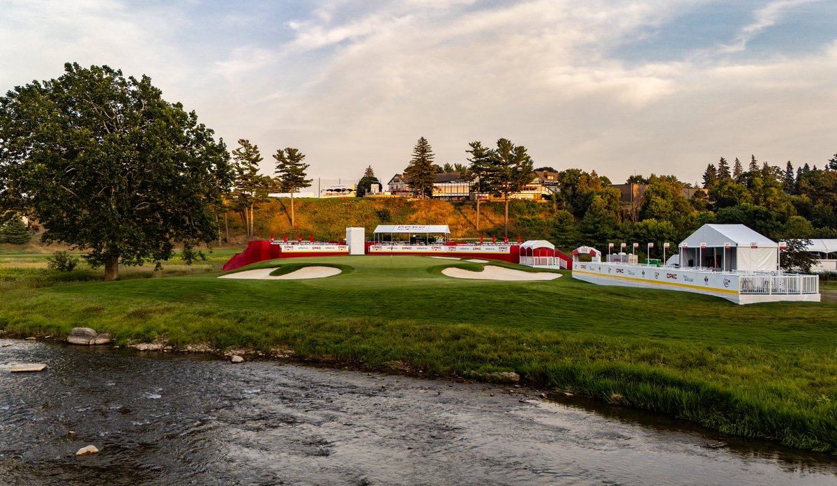 Beyond proud of what this grounds team <a href="/Mississauguagcc/">The Mississaugua Golf and Country Club</a> have produced for the <a href="/cpkcwomensopen/">CPKC Women's Open</a> A lot of long days this summer battling the heat are paying off! Happy to have the amazing group of <a href="/womeninturfteam/">Women in Turf Team</a> team this week to finish off the grind.
