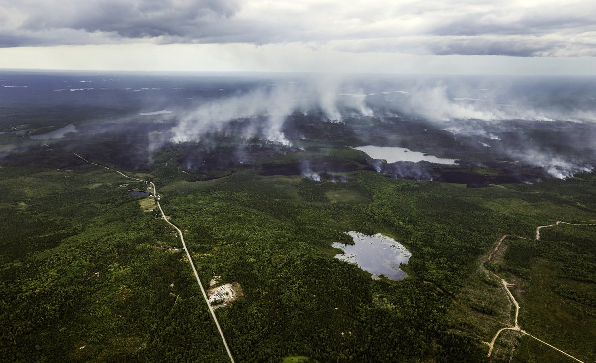 Aerial view of the Long Lake fire. (Province of Nova Scotia)