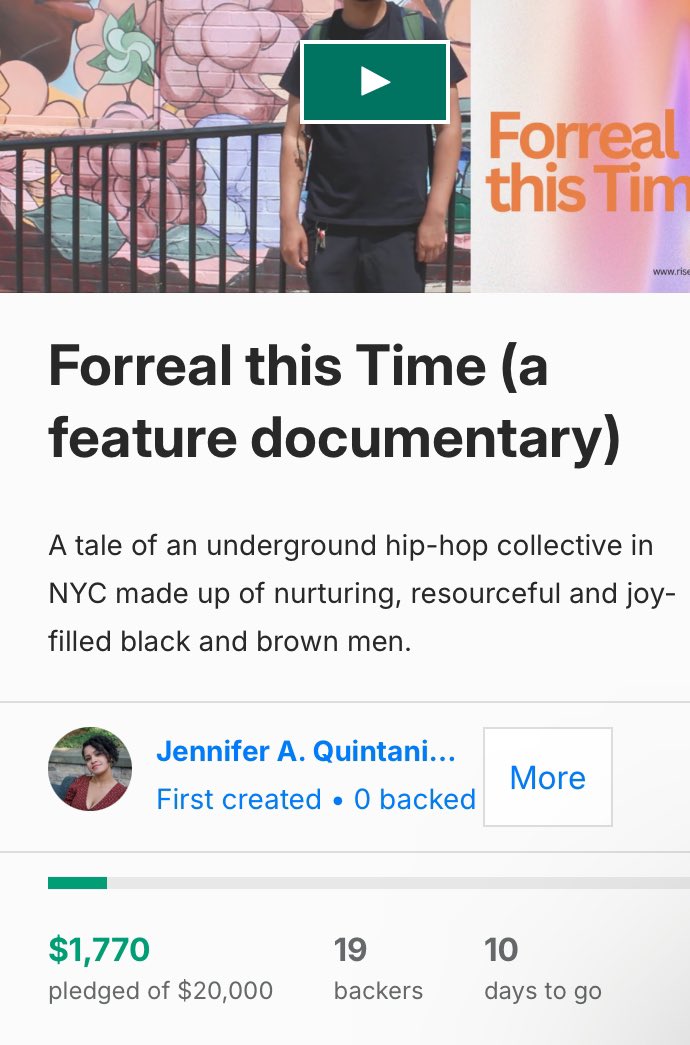 10 DAYS LEFT 
Forreal This Time (Documentary)