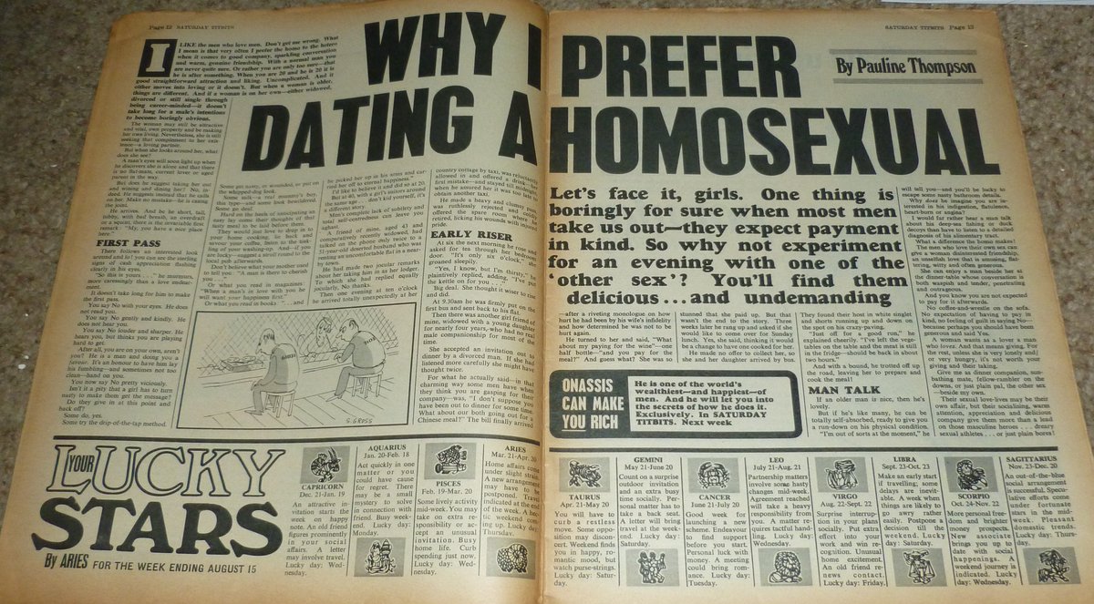 StevenFlavell1's tweet photo. Titbits from August 1970. Er..... #Titbits https://t.co/0C6nahkfUE