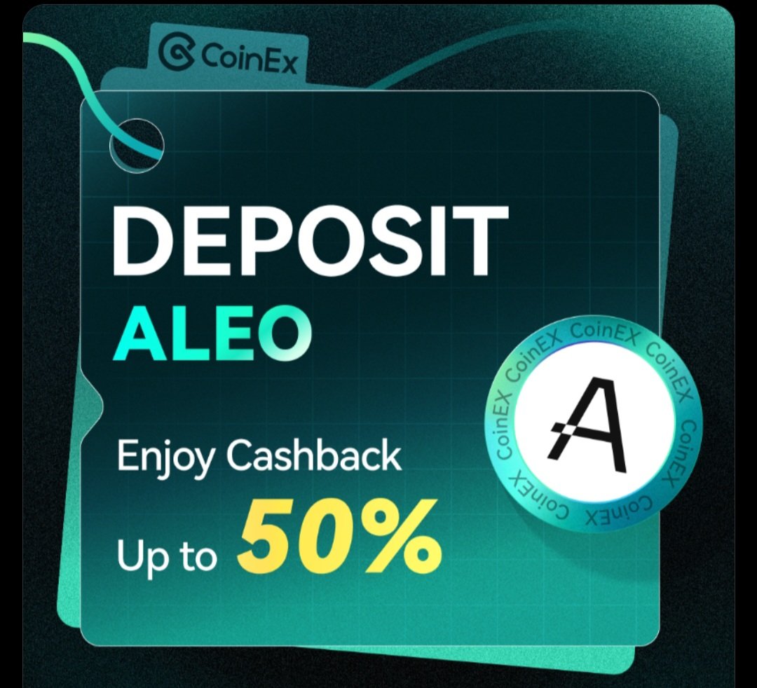 Get up to 50% Cashback on your $ALEO deposit at <a href="/coinexcom/">CoinEx Global</a>!

New users: 50%
Existing users: 40%
Deposit 150 $ALEO to qualify
Only for the first 300 users

Don’t miss out. Deposit your $ALEO now on CoinEx!

#CoinExFlexibleSavings
