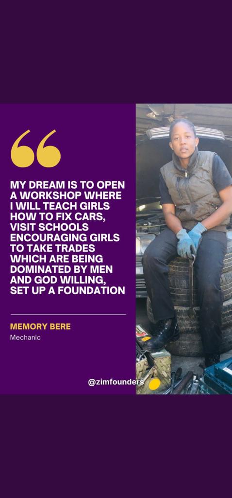 I can imagine if it was me given the 50k, I would invest in an industrial stand to establish a workshop and training center dedicated to empowering female mechanics. My dream is to see female mechanics dominating in the mechanics field.