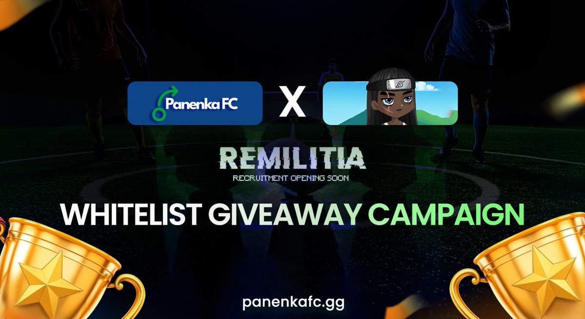🚨 Whitelist Giveaway Alert!

Our frens at <a href="/remilitia001/">Remilitia</a>, the newest and hottest NFT collection on @CampNetworkxyz have allocated 𝟐𝟎𝟎 𝐖𝐋 𝐬𝐩𝐨𝐭𝐬 for our community ahead of their upcoming mint 🎭

Want to secure a WL and be an early holder? Here’s how 👇

✅Follow