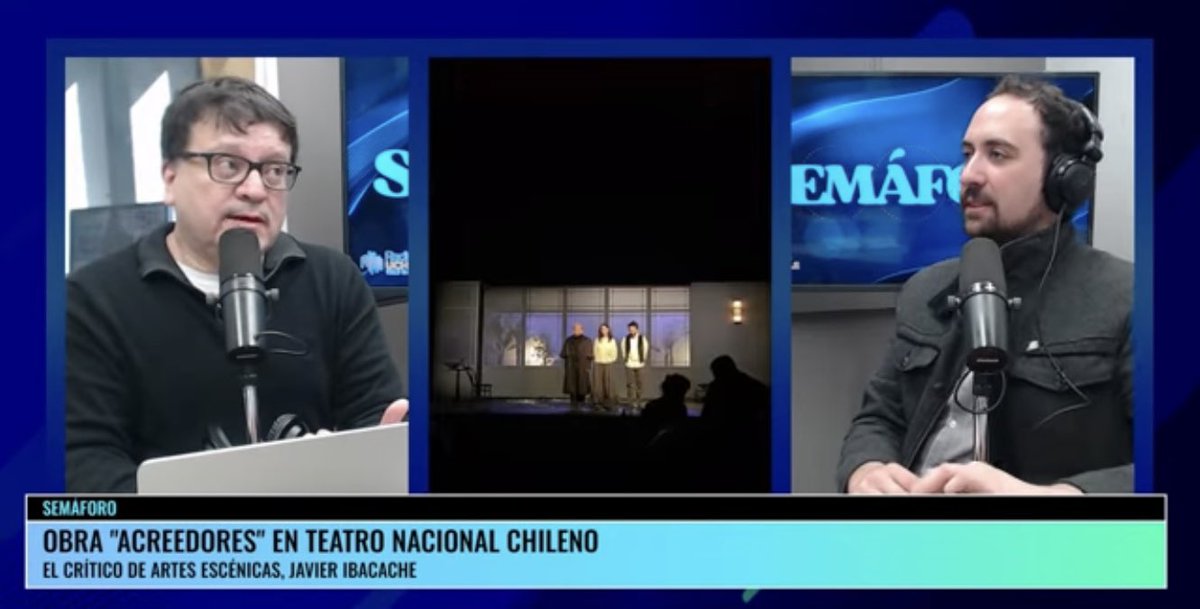 Ibacache's tweet image. Hoy en el programa #Semáforo analizamos los resultados de la Encuesta Nacional de Participación Cultural 2024 y comentamos La mantis religiosa, Cautivo Lado A, Clase y Acreedores 
📻🎭👇🏼
youtu.be/L9NYTfYiInQ?si…
@rojasinostroza 
@TeatroUC 
@centroGAM 
@TeatroMori 
@fundteatroamil