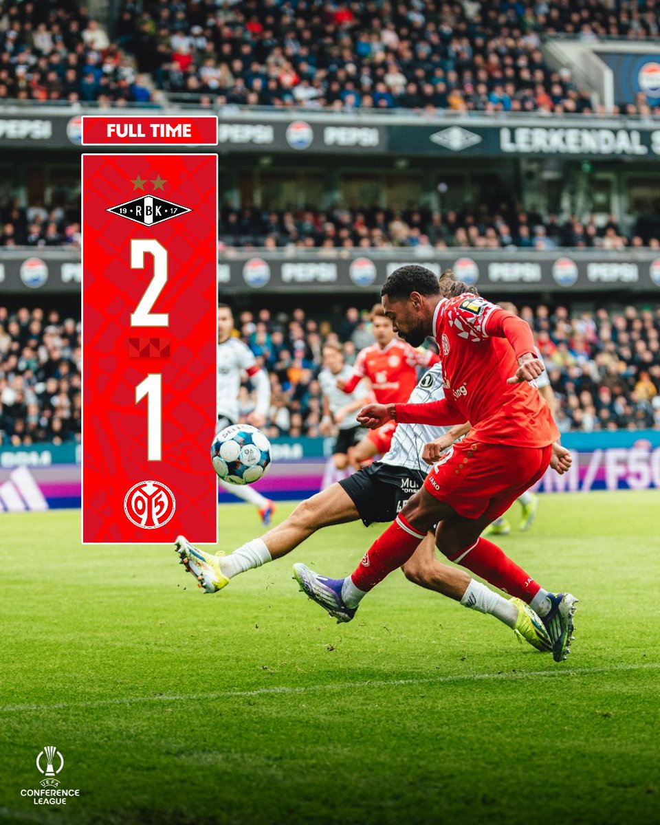 Mainz05en's tweet photo. Disappointment in Norway.

2-1 | FT | #RBKM05 https://t.co/EOt9LaJrl4