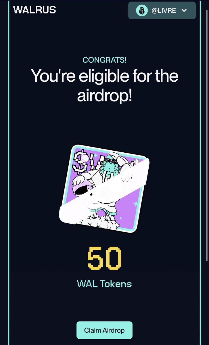 Did they bless you too? $WAL 🦭