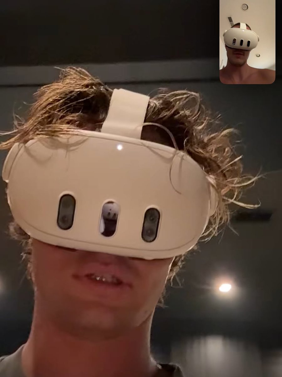 Drew Starkey on a FaceTime call with Chase Stokes.