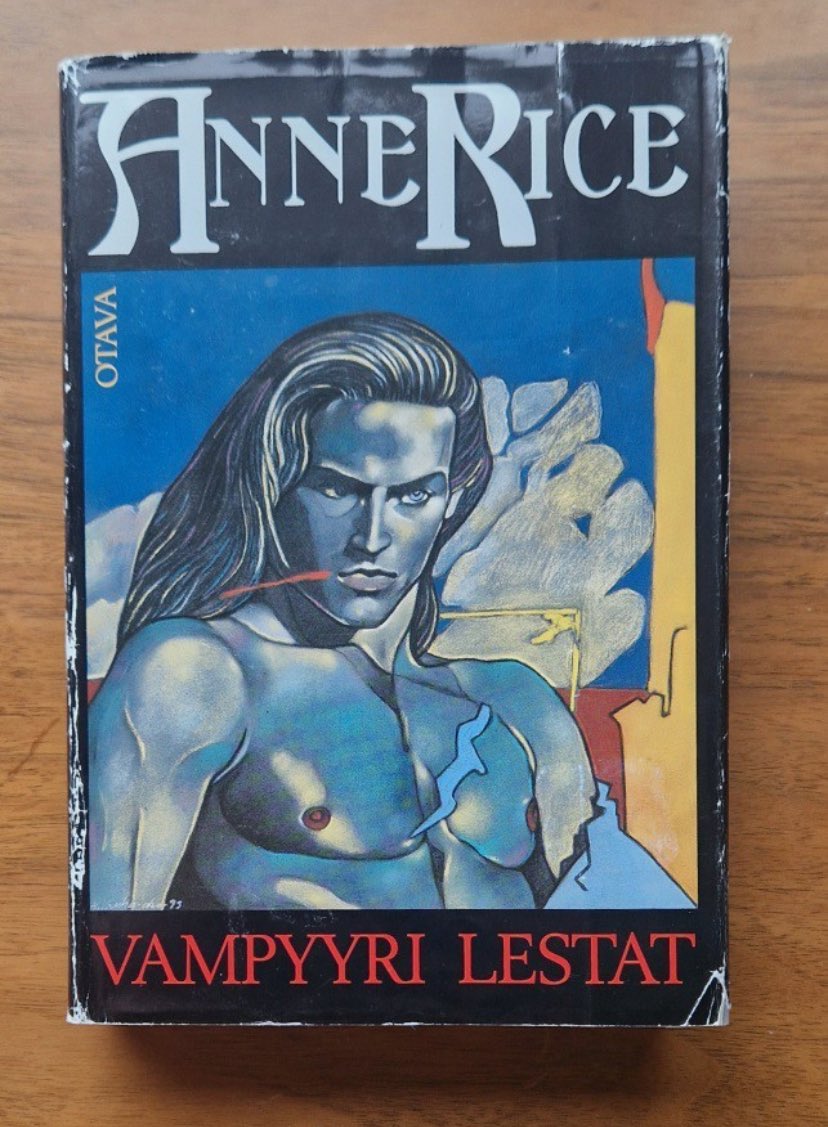lestatontour's tweet image. This Finnish cover of TVL from the 90’s has the scar???! 

#TheVampireLestat