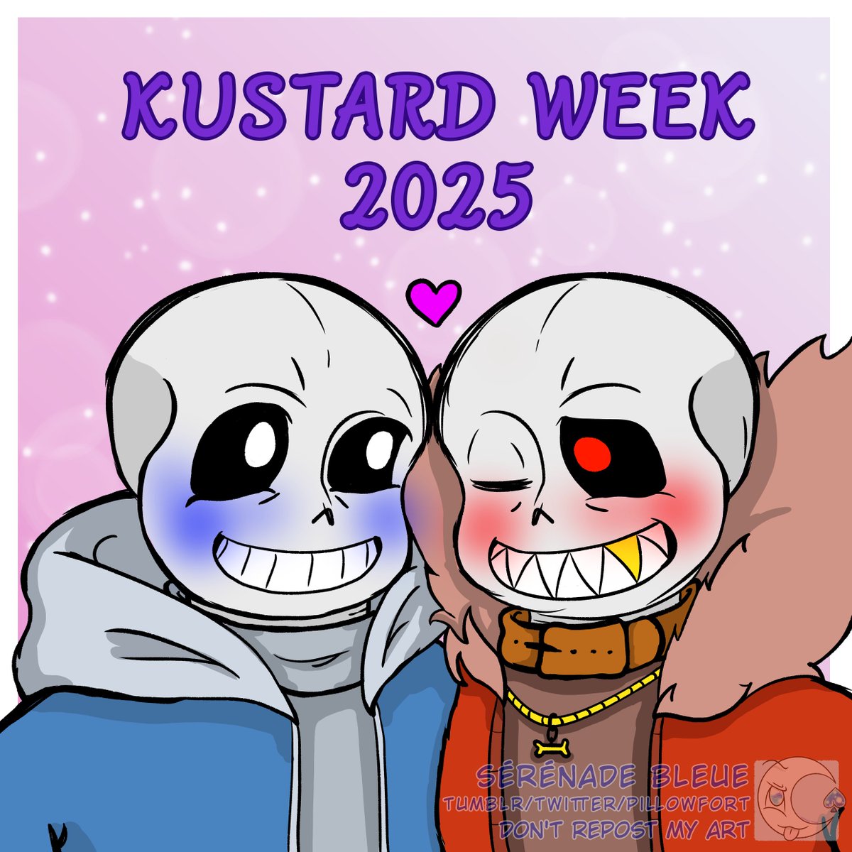 1/2
Hello everyone! :D  
The time for Kustard week is coming closer so we have started preparing the prompts and dates for this year~ ^_^  
There will be 1 prompt lists this year and we will be picking them since it's a special year for this event.  

#kustardweek