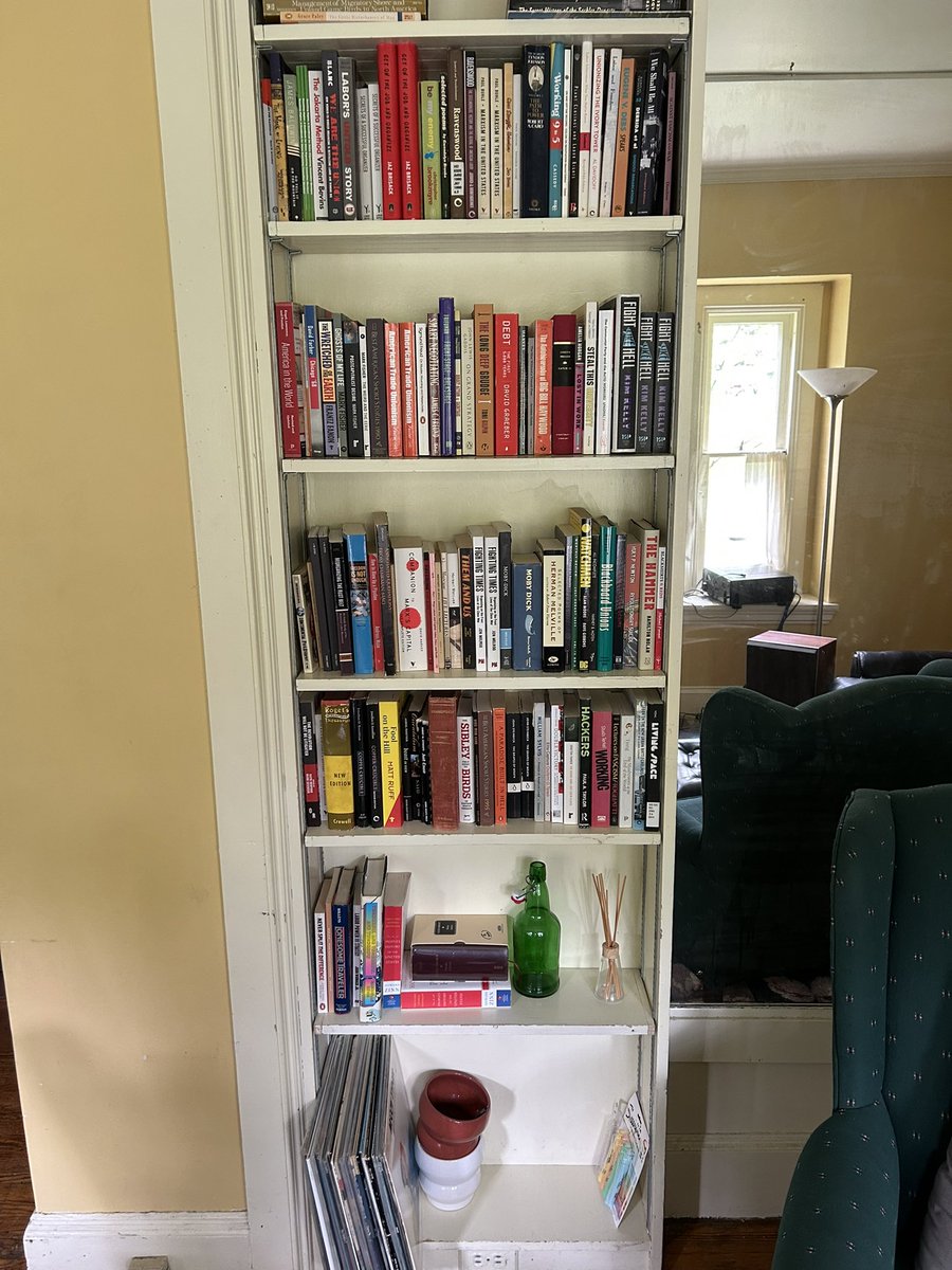 pooled bookshelves at <a href="/wikipediadogg/">dog</a> and i’s new place and we may be the same person