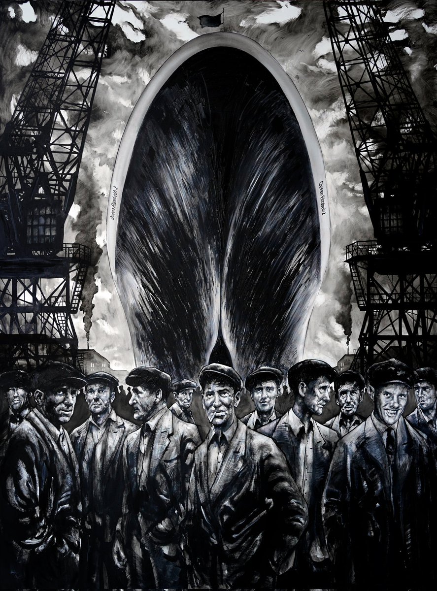 Ryan Mutter (@mutter_ryan) on Twitter photo Builders of Queen Elizabeth 2 (QE2) oil on canvas, painted by myself, Ryan Mutter, last year 2024. Built by John Brown shipyard Clydebank Glasgow for the Cunard line, Launched 1967
<a href="/QE2Dubai/">Queen Elizabeth 2</a> <a href="/cunardline/">cunardline</a>
#QE2 #RMSQueenElizabeth #clydebank #glasgow #Scotland #cunard #art Builders of Queen Elizabeth 2 (QE2) oil on canvas, painted by myself, Ryan Mutter, last year 2024. Built by John Brown shipyard Clydebank Glasgow for the Cunard line, Launched 1967
<a href="/QE2Dubai/">Queen Elizabeth 2</a> <a href="/cunardline/">cunardline</a>
#QE2 #RMSQueenElizabeth #clydebank #glasgow #Scotland #cunard #art