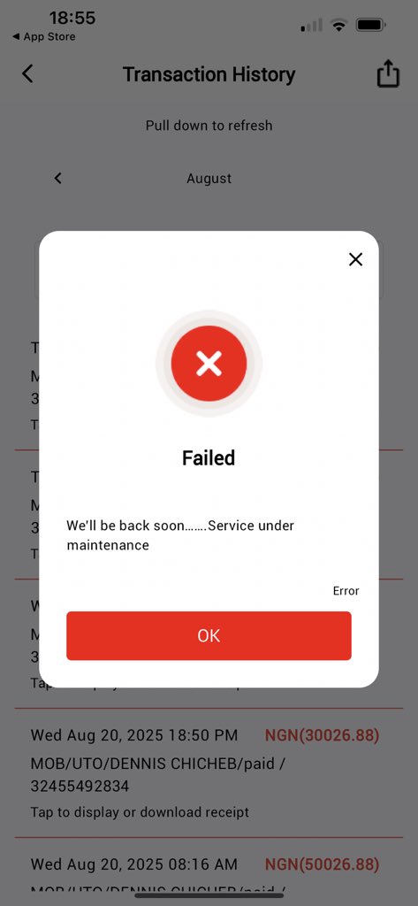 DeChegzi's tweet photo. @UBAGroup Please I made payment using my app but can’t access the recipt, need assistance https://t.co/mknfArTMhw