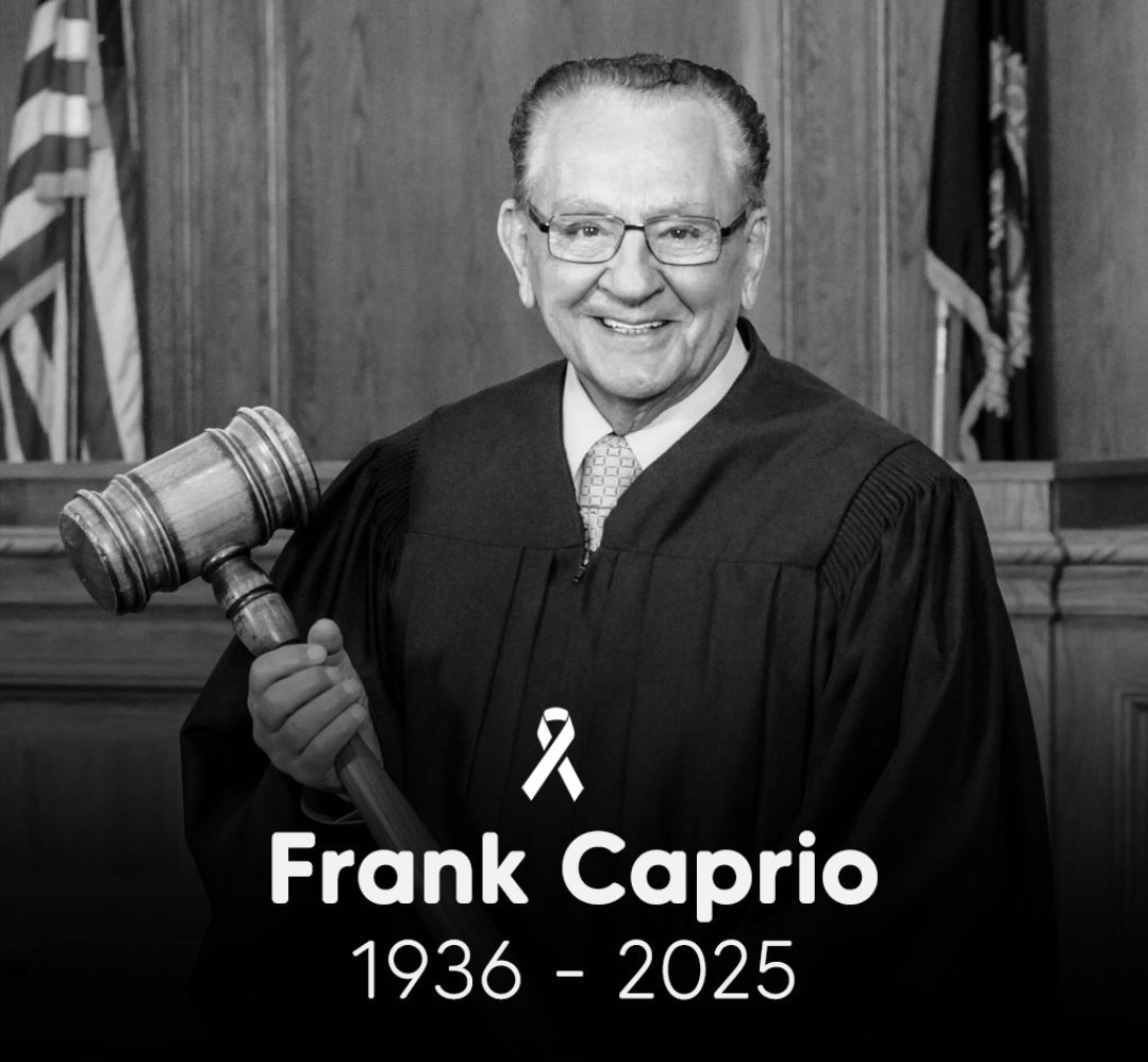 End of an Era - May he rest in eternal peace.

#frankcaprio #judge #nicepeople #justic