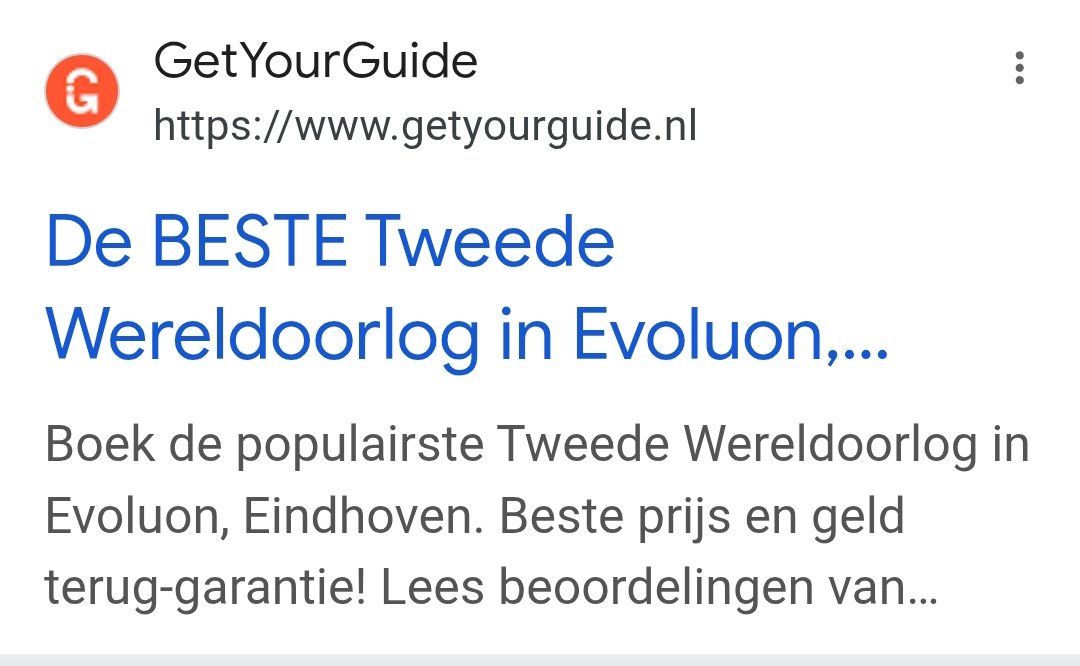 Ja, in het Evoluon hebben ze de beste tweede wereldoorlog. Heel populair ook. #FouteAds