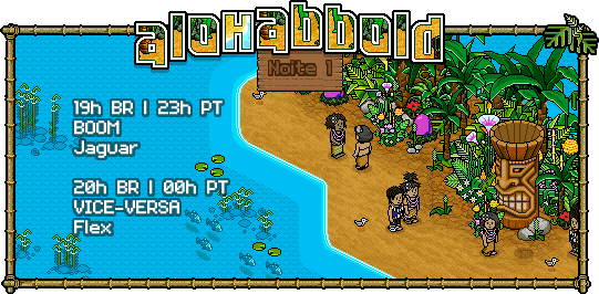 🔥🌊 É HOJE! 🌊🔥

As 6 noites de desafios começam e uma disputa épica entre as Tribos Fogo e Água vai incendiar o #AloHabbold!
Está preparado para mostrar seu potencial, decifrar o enigma final e conquistar o Trono Sagrado? 

👉 Participe: bit.ly/4fR9vgz

#HabboOrigins