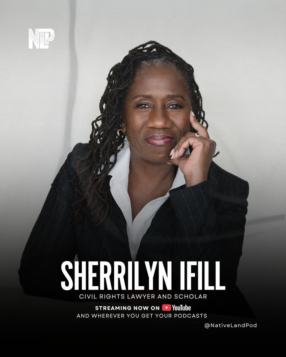 We were joined by the brilliant Sherrilyn Ifill on Ep. 93 of Native Land Pod.

Her insight and clarity are unmatched. 🎧 Listen now on Spotify, Apple, iHeart &amp; more. 🔗

#NativeLandPod #SherrilynIfill