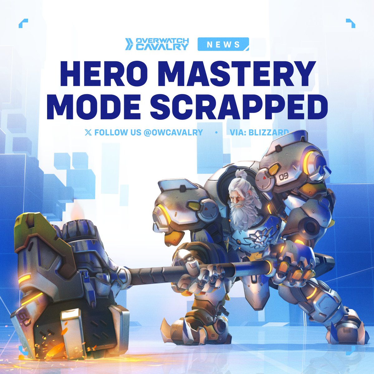 OWCavalry's tweet image. Hero Mastery Mode Scrapped in #Overwatch2 🗑️

Players have until the end of Season 18 to complete Lifetime Challenges in Hero Mastery and place on the Top 500 leaderboards. No new courses will be released.
