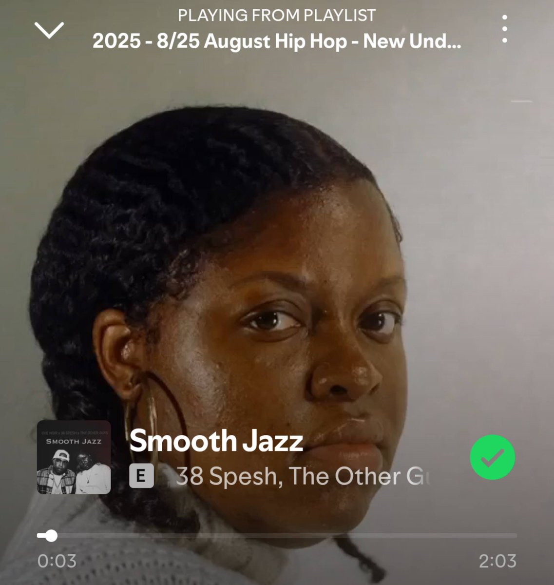 thhmuseum's tweet image. "Smooth Jazz" by Che Noir, 38 Spesh &amp;amp; The Other Guys is 1 of the dope tracks on THHM's August 2025 Spotify playlist "New Underground Classic Rap" #NowPlaying #HipHop #HipHopHistory #TheHipHopMuseum #THHM #HipHopCulture @HiPNOTT 

Listen &amp;amp; Follow: open.spotify.com/playlist/1m8m2…