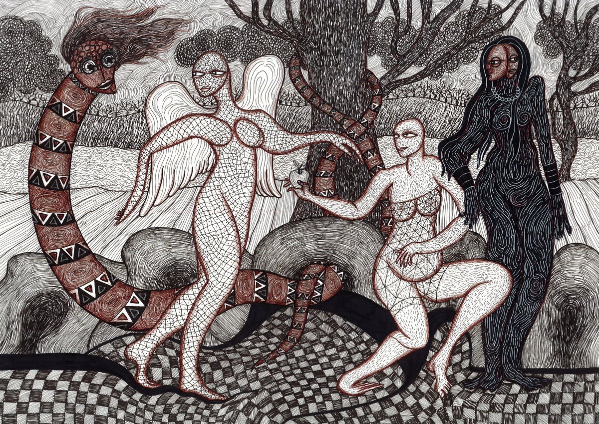 <a href="/tac_collective/">The Art Collective</a> Hi 🤍 

" Power of nature "

Pen and marker on cardboard 
1/1_ 0.045 eth 

foundation.app/mint/eth/0xD83…