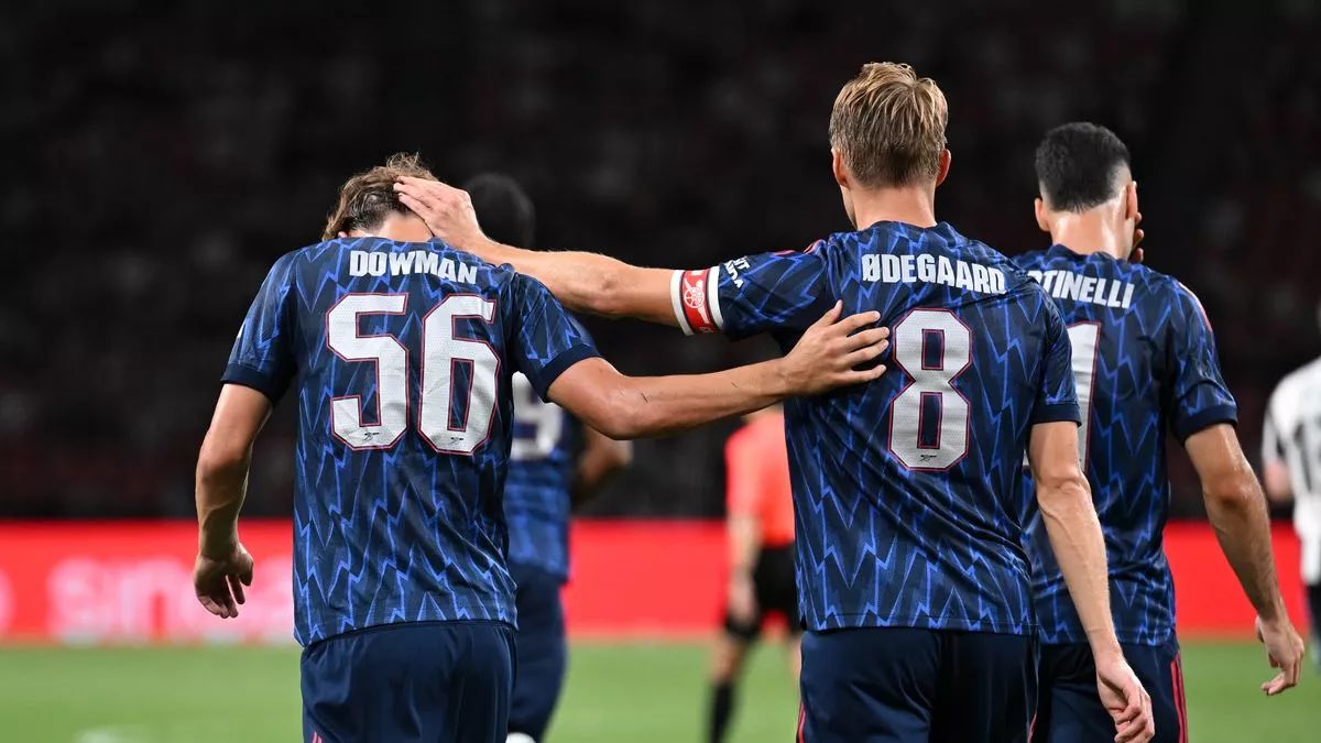 Arsenalnewschan's tweet image. 🗣️#Arsenal captain Martin Odegaard think that’s young ⭐ Max Dowman will have a huge future with the Gunners: ‘Max is a top player, top talent, and I think everyone has seen it now in pre-season, what he’s done,’

‘I don’t want to put too much pressure on him and create too much…