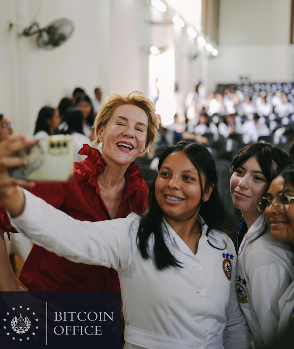 Stacy Herbert 🇸🇻🚀 (@stacyherbert) on Twitter photo 🇸🇻EL SALVADOR IS BITCOIN COUNTRY
What a day!! Today, we graduated 350 young women from the Bitcoin Diploma program at Instituto Nacional General Francisco Morazán (INFRAMOR) in San Salvador.
The new Minister of Education <a href="/KarlaETrigueros/">Karla Trigueros</a> totally stole the show with a speech so 🇸🇻EL SALVADOR IS BITCOIN COUNTRY
What a day!! Today, we graduated 350 young women from the Bitcoin Diploma program at Instituto Nacional General Francisco Morazán (INFRAMOR) in San Salvador.
The new Minister of Education <a href="/KarlaETrigueros/">Karla Trigueros</a> totally stole the show with a speech so