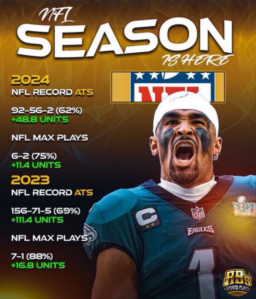 My Early Bird 🐦 Football Package is Going QUICK!!!

Purchase my NFL Yearly Package &amp; get my NCAAF Yearly Absolutely FREE⤵️
dubclub.win/checkout/25951…

Once it’s Gone, IT’S GONE 😤

Countdown: 2 Days till Week Zero ⏰