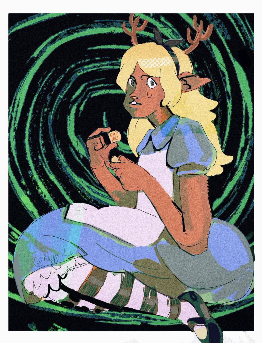Dumas420's tweet photo. Noelle in wonderland #noelleholiday #DELTARUNE https://t.co/iuQq5GwaeH