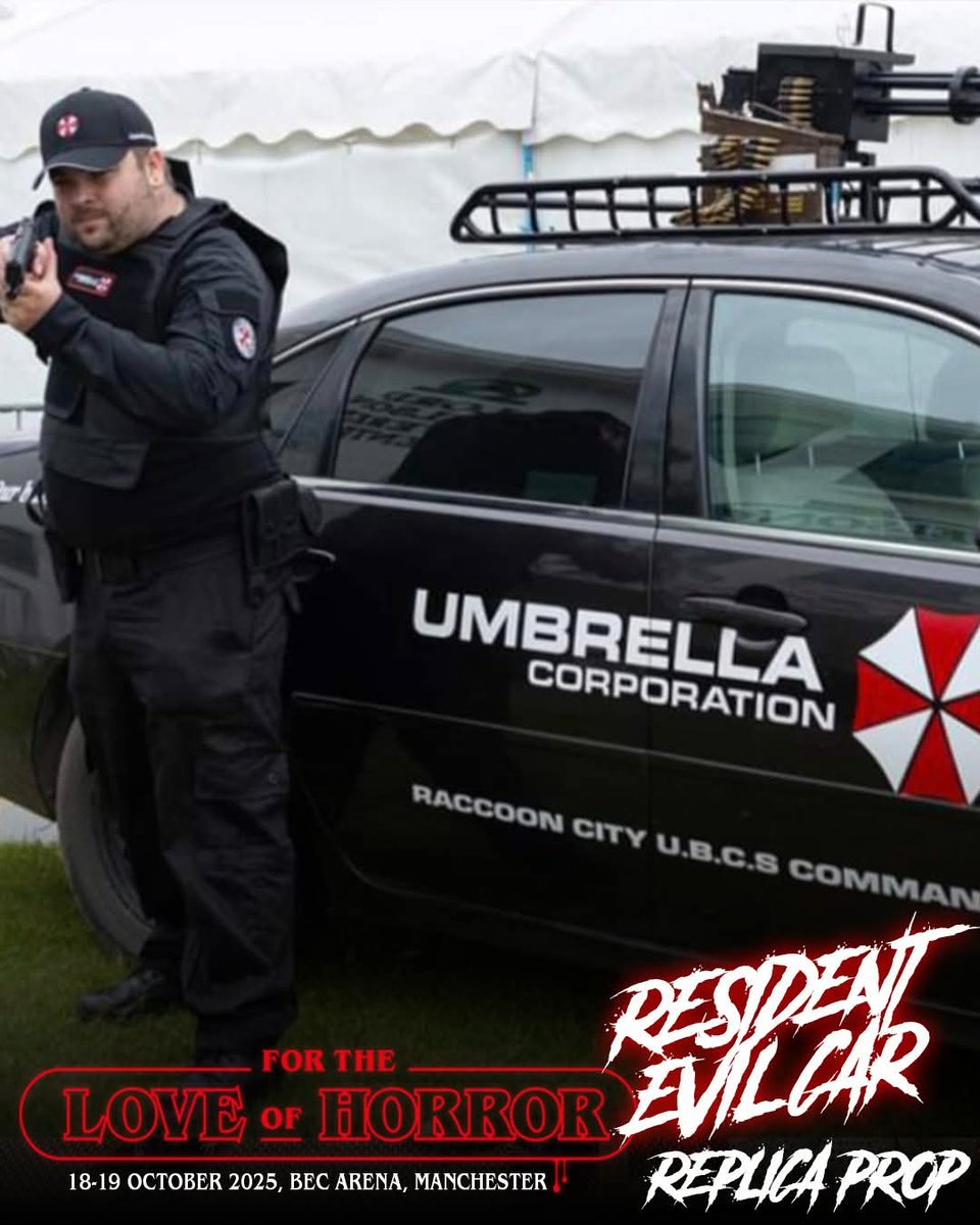 For the Love of Horror (@ftlohorror) on Twitter photo FOR THE LOVE OF HORROR PROP CAR ANNOUNCEMENT - RESIDENT EVIL
We are pleased to announce our Resident Evil car prop for this years event
As always set build photos are included free of charge in your ticket
#horror #HorrorMovies #HorrorFan #HorrorCommunity #ComicCon #Manchester FOR THE LOVE OF HORROR PROP CAR ANNOUNCEMENT - RESIDENT EVIL
We are pleased to announce our Resident Evil car prop for this years event
As always set build photos are included free of charge in your ticket
#horror #HorrorMovies #HorrorFan #HorrorCommunity #ComicCon #Manchester