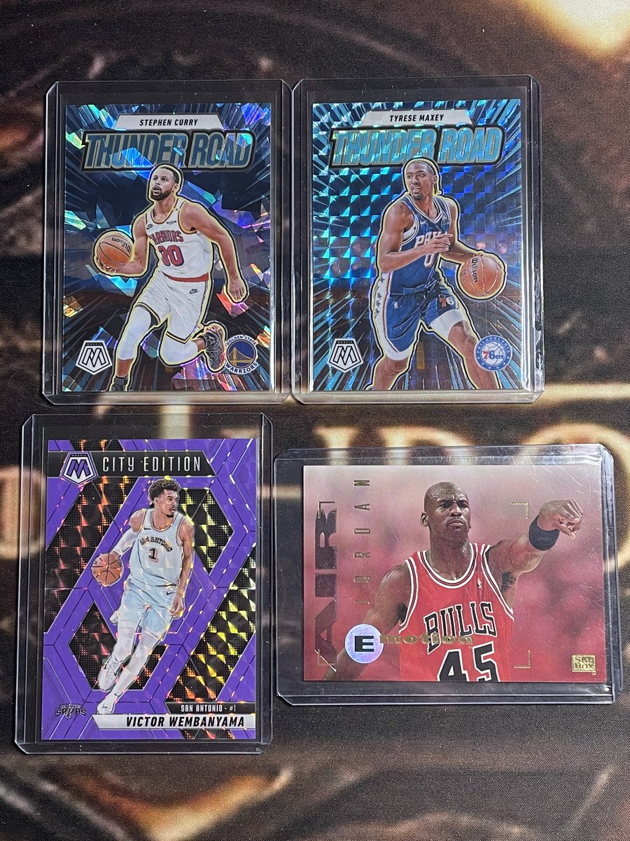 $60 for the lot. Curry /125. Maxey /30. Victor /249.