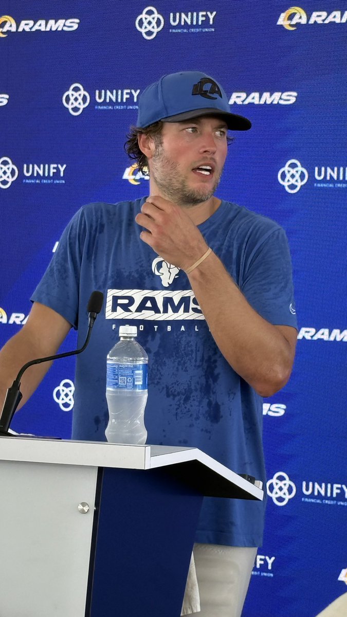 Curt Sandoval (@abc7curt) on Twitter photo “Nothing is feeling uncomfortable. I’m in a good place (mentally and physically) <a href="/RamsNFL/">Los Angeles Rams</a> QB Matthew Stafford “It is a day to day thing. Some days feel better than others. Progress is not always a straight line.”
Stafford said he initially aggravated it (lower back) training in “Nothing is feeling uncomfortable. I’m in a good place (mentally and physically) <a href="/RamsNFL/">Los Angeles Rams</a> QB Matthew Stafford “It is a day to day thing. Some days feel better than others. Progress is not always a straight line.”
Stafford said he initially aggravated it (lower back) training in