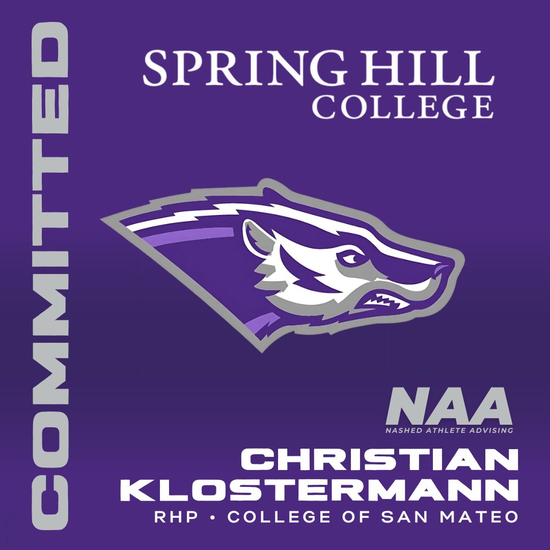 j_nashed's tweet photo. Congrats to Christian Klostermann on his commitment to Spring Hill College!  NorCal JC arm headed out to Alabama.  

@chris_klos13 @csmbaseball https://t.co/9tSlFbIDE0