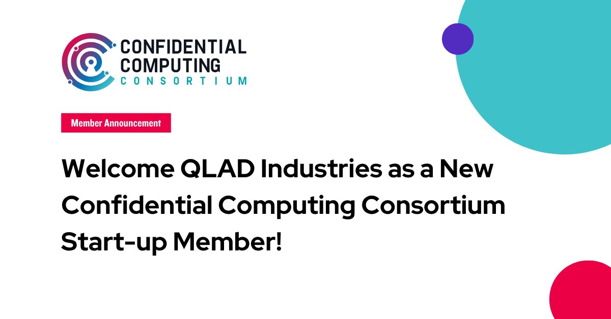 ConfidentialC2's tweet image. 💬 We’re excited to welcome QLAD to the CCC!

With contributions already in the Confidential Containers project and a vision to simplify secure computing, QLAD is helping define the next era of #ConfidentialComputing.

👉 Learn more: hubs.la/Q03DVxMs0