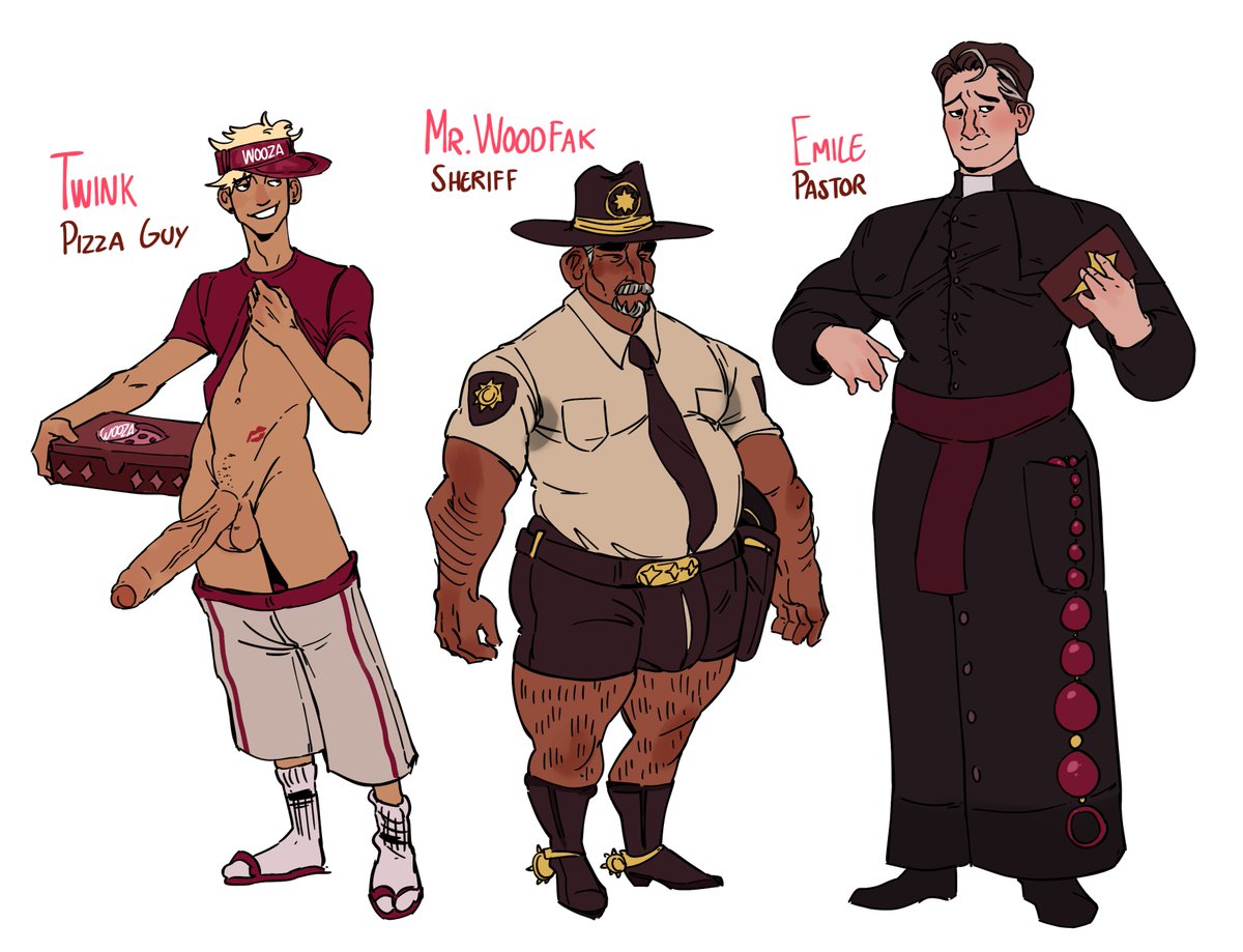come to woogieville we have, "but i don't have any money to pay for this pizza", "sorry sir, you were speeding and i'm gonna need to arrest you" and "forgive me father for i have gooned"