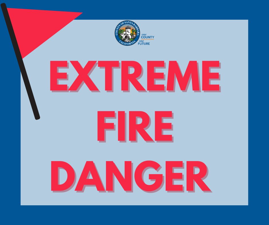 Red Flag Warning through Saturday
Location: Santa Barbara County mountains &amp; foothills
Timing: 9AM Thursday - 9PM Saturday
Register for ReadySBC Alerts at ReadySBC.org