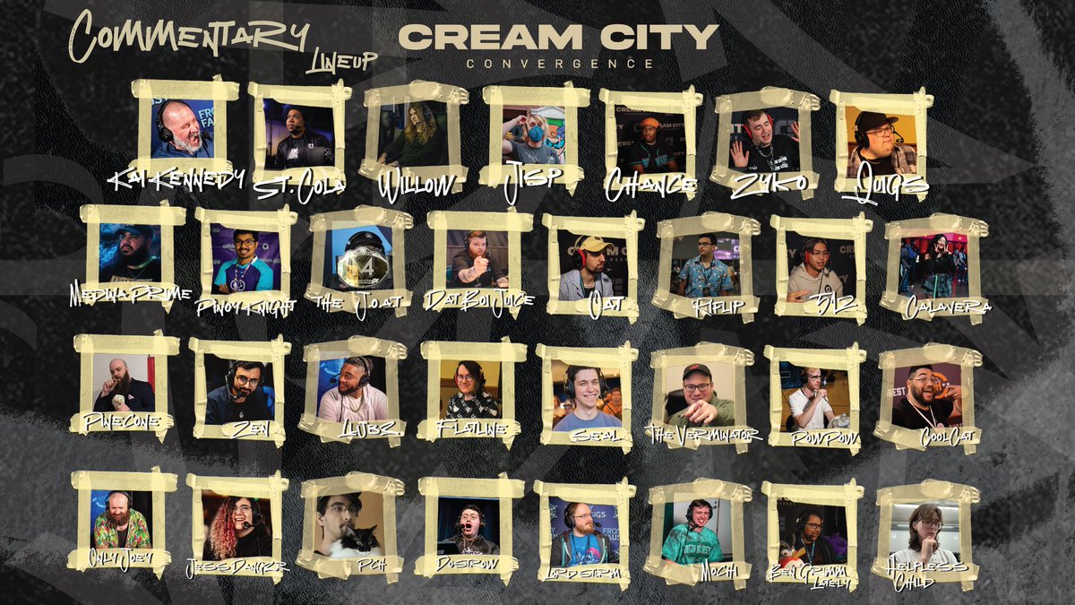 At long last...

We present to you:

Our absolutely star-studded lineup of commentators for C3 2025.

We are so lucky to have all of these incredible people on board  🫶