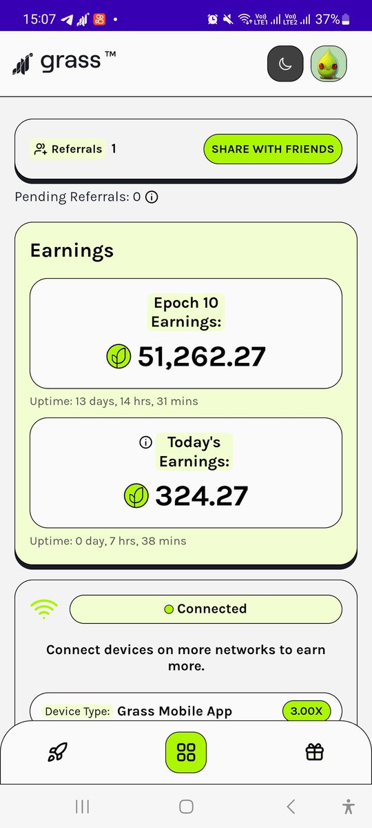 DON'T MISS THIS OPPORTUNITY. The best and biggest airdrop of all, both in terms of distribution and market value. 
Stage 2 is now live on
<a href="/getgrass_jo/">Grass☀️</a>!
Download the desktop app for
boosted rewards and start
earning today:
app.grass.io/register?
referral=DikY1gmhsrZGWph