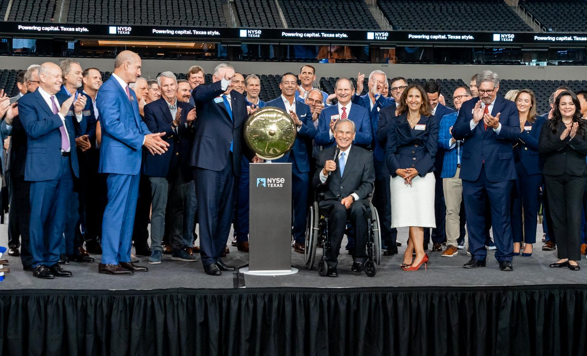 It’s official—Texas is the #financial capital of America! We are proud to celebrate the launch of <a href="/NYSE/">NYSE 🏛</a> Texas, a fully electronic equities exchange headquartered in Dallas. Texas continues to expand our leadership in financial services, capital markets and more &gt;&gt;