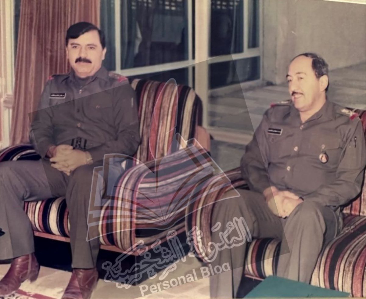 هكذا كان عراقنا سابقا 
يعتمد الخبرة والكفاءة والعملية 

في الصورة التي التقطت عام 1984، يظهر فيها قائدان عسكريان عراقيان من ابناء شعبنا الكردي الخالد الباسل 
 وهما اللواء الركـــن محمد نجم الدين النقشبندي عميد كلية الأركان 
والعميد الركـــن مصطفى كمال عبدالقادر رئيس جناح التدريب