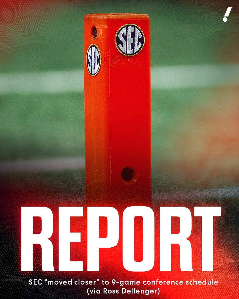 Yahoo Sports (@yahoosports) on Twitter photo SEC executives "moved closer" to adopting a 9-game conference football schedule, per <a href="/RossDellenger/">Ross Dellenger</a>.
Each SEC school would play 3 permanent opponents and 6 rotating each season, per previous schedule frameworks.
If the SEC adopts a 9-game schedule, ACC leaders have said they SEC executives "moved closer" to adopting a 9-game conference football schedule, per <a href="/RossDellenger/">Ross Dellenger</a>.
Each SEC school would play 3 permanent opponents and 6 rotating each season, per previous schedule frameworks.
If the SEC adopts a 9-game schedule, ACC leaders have said they