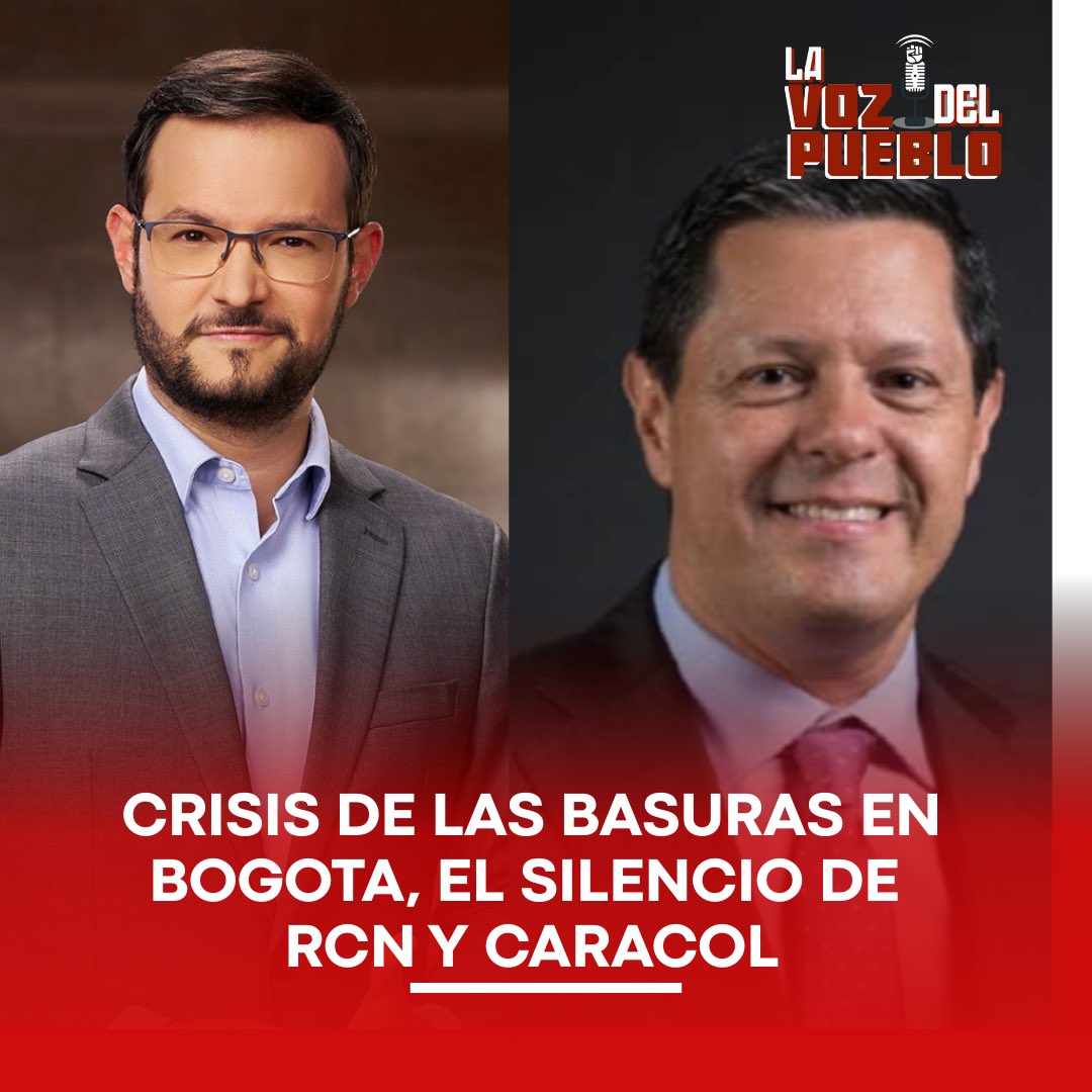 lavozdepueblo1's tweet photo. El silencio mediático sobre la crisis de las basuras en Bogotá

Mientras en Bogotá se vive una nueva crisis de basuras que afecta a miles de ciudadanos, los grandes medios de comunicación como @NoticiasRCN y @NoticiasCaracol han optado por el silencio. En sus noticieros y portales informativos apenas se encuentra una sola mención a la situación, lo que genera cuestionamientos sobre su independencia editorial.

La actitud contrasta con la cobertura que estos mismos medios hicieron en 2012 durante el gobierno de @petrogustavo, cuando una coyuntura similar se convirtió en noticia de primera plana durante semanas, con un fuerte énfasis en la responsabilidad política del entonces alcalde.

Hoy, bajo la administración de @CarlosFGalan Carlos Fernando Galán, aliados cercanos de los grupos económicos Santo Domingo y Ardila Lülle —propietarios de Caracol y RCN respectivamente—, los noticieros parecen evitar el tema. Ambos conglomerados, además, mantienen contratos y relaciones comerciales con la Alcaldía de Bogotá, lo que despierta dudas sobre posibles conflictos de interés.

El manejo mediático evidencia un doble rasero: cuando la crisis afectaba a un alcalde opositor al establecimiento, fue utilizada para desgastarlo políticamente. Pero cuando la misma situación se presenta con un mandatario cercano a los grandes grupos de poder, se guarda un silencio que huele más a complicidad que a rigor periodístico.

La ciudadanía merece información completa y objetiva, sin sesgos dictados por intereses económicos o políticos. La crisis de las basuras no desaparece porque los noticieros callen: sigue ahí, afectando la salud pública y la calidad de vida en Bogotá.

@JoseMAcevedo @juanrobertovarg