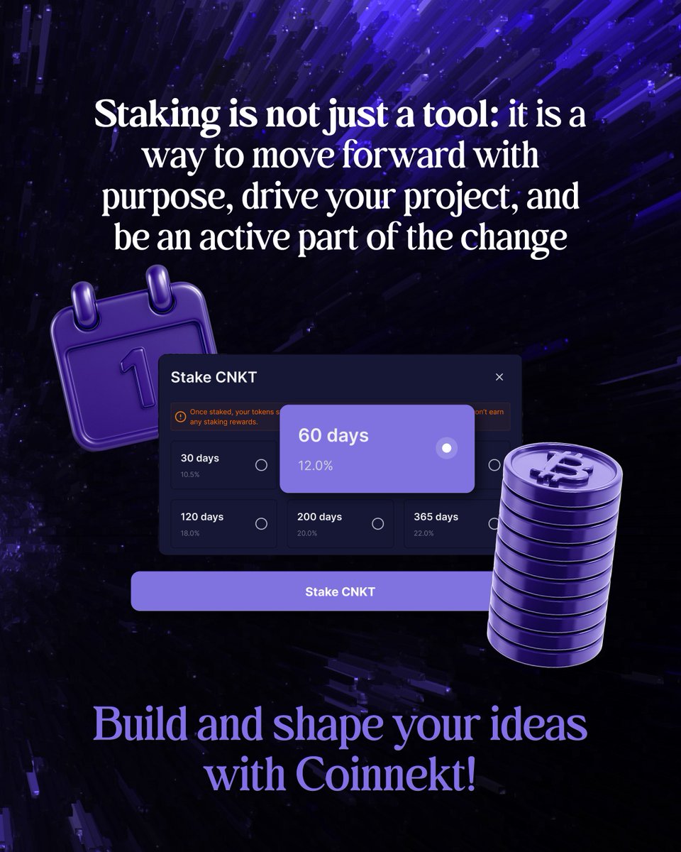 coinnektapp's tweet image. At Coinnekt, purposeful ideas find strength. 🤔💭

Boost your project, strengthen your participation in the ecosystem, and earn rewards for contributing to collective growth. 👨🏻‍💻📈

🌐 Start participating today!

#Coinnekt #Staking #BoostYourProject #ActiveParticipation…