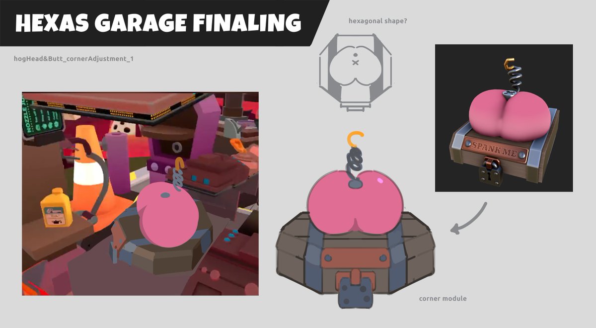 Owlchemy Labs (@owlchemylabs) on Twitter photo The BOTTOM line is that crafting a functioning pig's butt that needs to be slapped to open the pig's mouth is no easy feat. Luckily our Senior Concept Artist, Grace Liu, was able to bring the behind to life.
🖼️: <a href="/AllThingsGrape/">Grace Liu 🍇</a> The BOTTOM line is that crafting a functioning pig's butt that needs to be slapped to open the pig's mouth is no easy feat. Luckily our Senior Concept Artist, Grace Liu, was able to bring the behind to life.
🖼️: <a href="/AllThingsGrape/">Grace Liu 🍇</a>