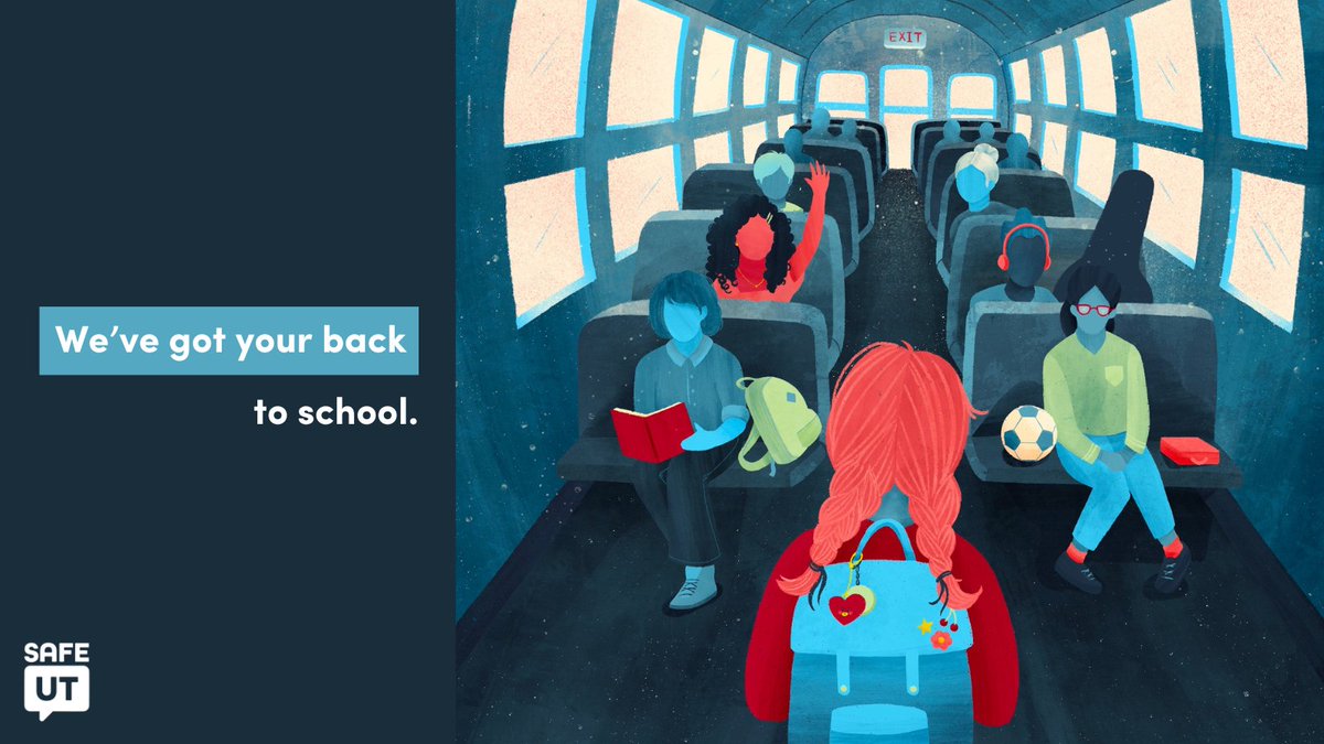 The start of the school year can feel like a big change with new routines, environments, and people 🎒

You don’t have to face it alone. Visit SafeUT.org to chat with a SafeUT counselor online, or download the app.