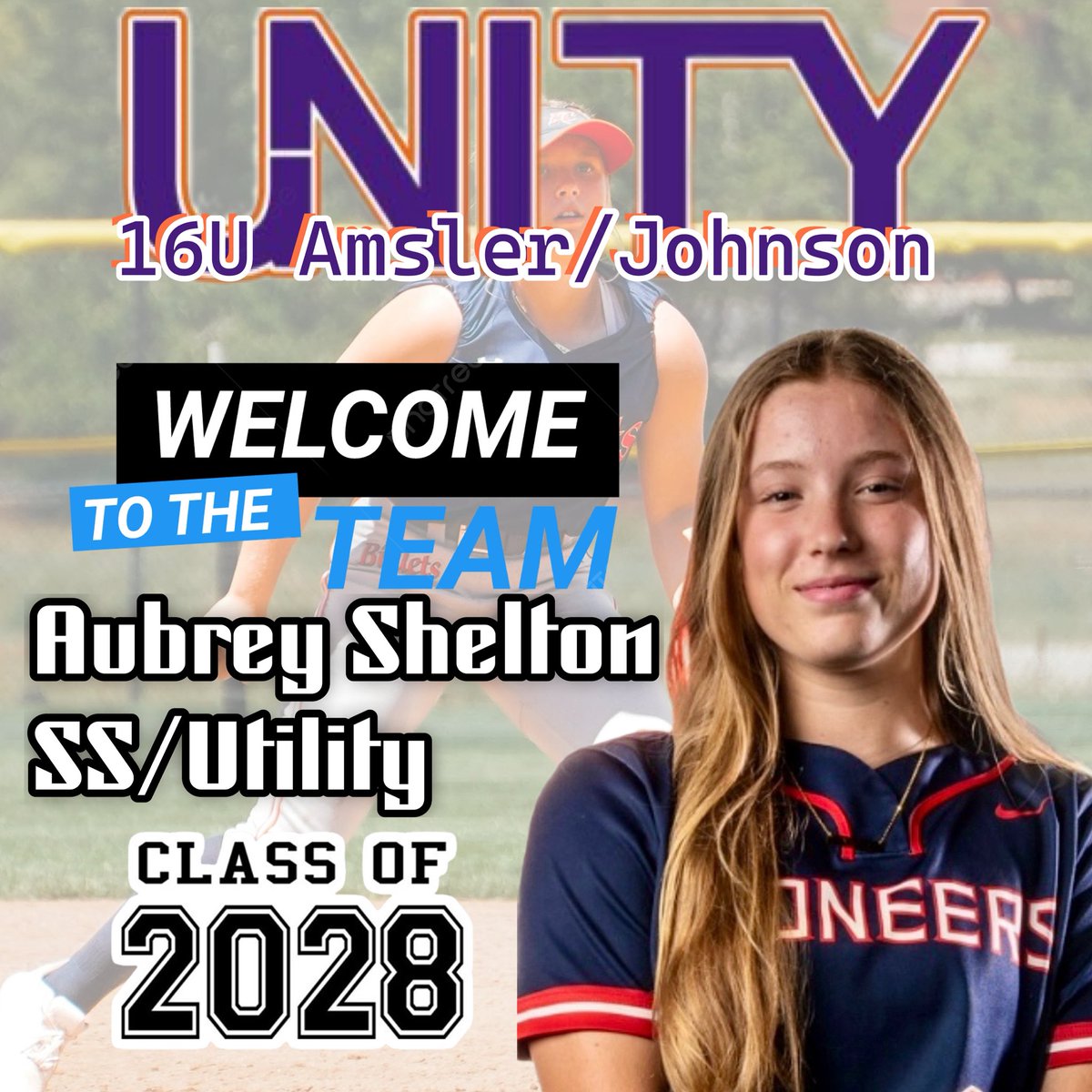 unityAJ16u's tweet photo. Welcome to the Team @AubsShelton2028 #LoadedWithTalent 💜🙌🧡 https://t.co/1oH77UkLKM