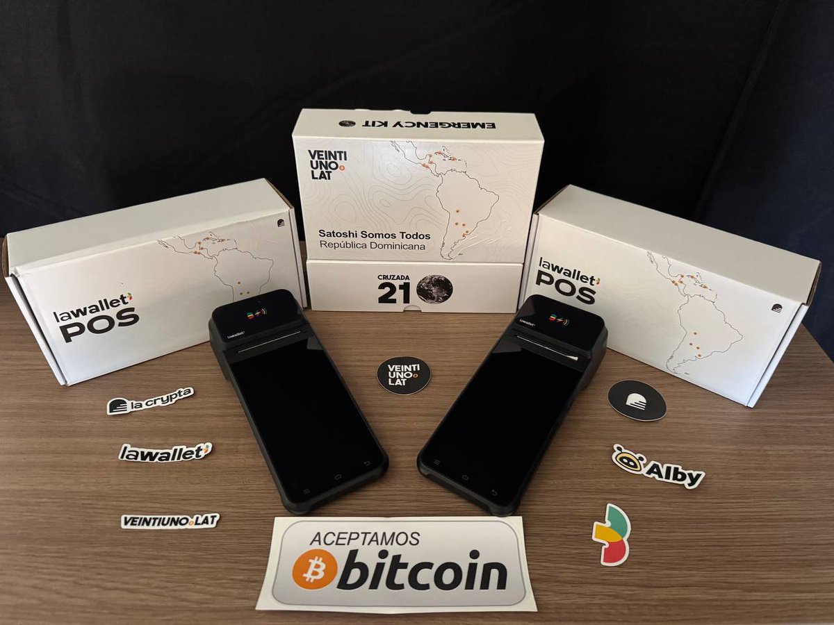 🚨 ¡República Dominicana entra en la #Cruzada21! 

Con mucha alegría compartimos que Satoshi Somos Todos fue seleccionada entre las 10 comunidades de Latinoamérica para recibir el Kit de Emergencia de #Cruzada21 🙌.

Este kit incluye:
⚡ Un nodo de Bitcoin
⚡ Un nodo de Lightning